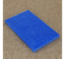 Micarta slips No. 92221 blue with fabric texture 8.2x80x130 mm